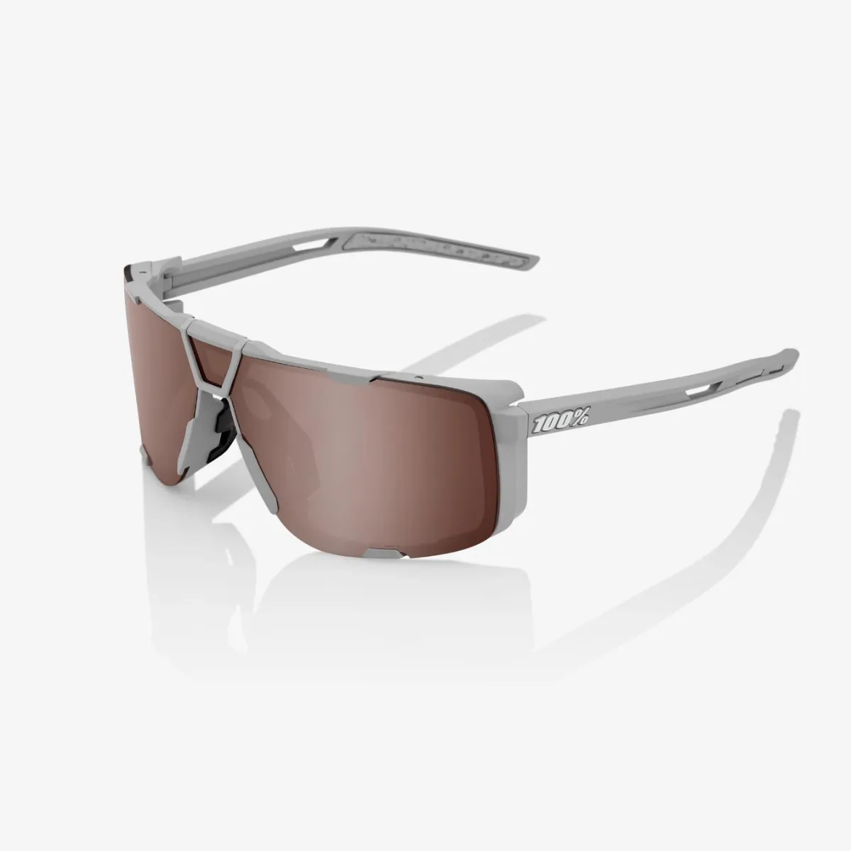 100% EASTCRAFT - Soft Tact Cool Grey - HiPER Crimson Silver Mirror Lens