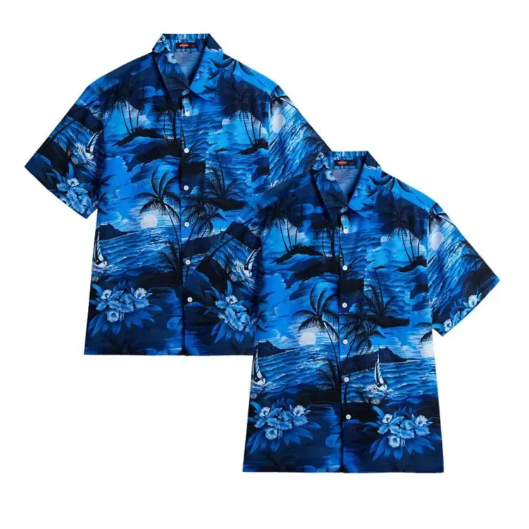 2 Pack Big And Tall Hawaiian Shirts