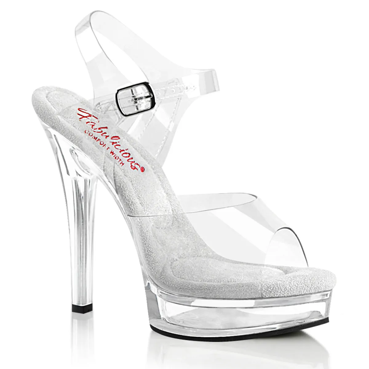 5 Inch Heel MAJESTY-508 Clear