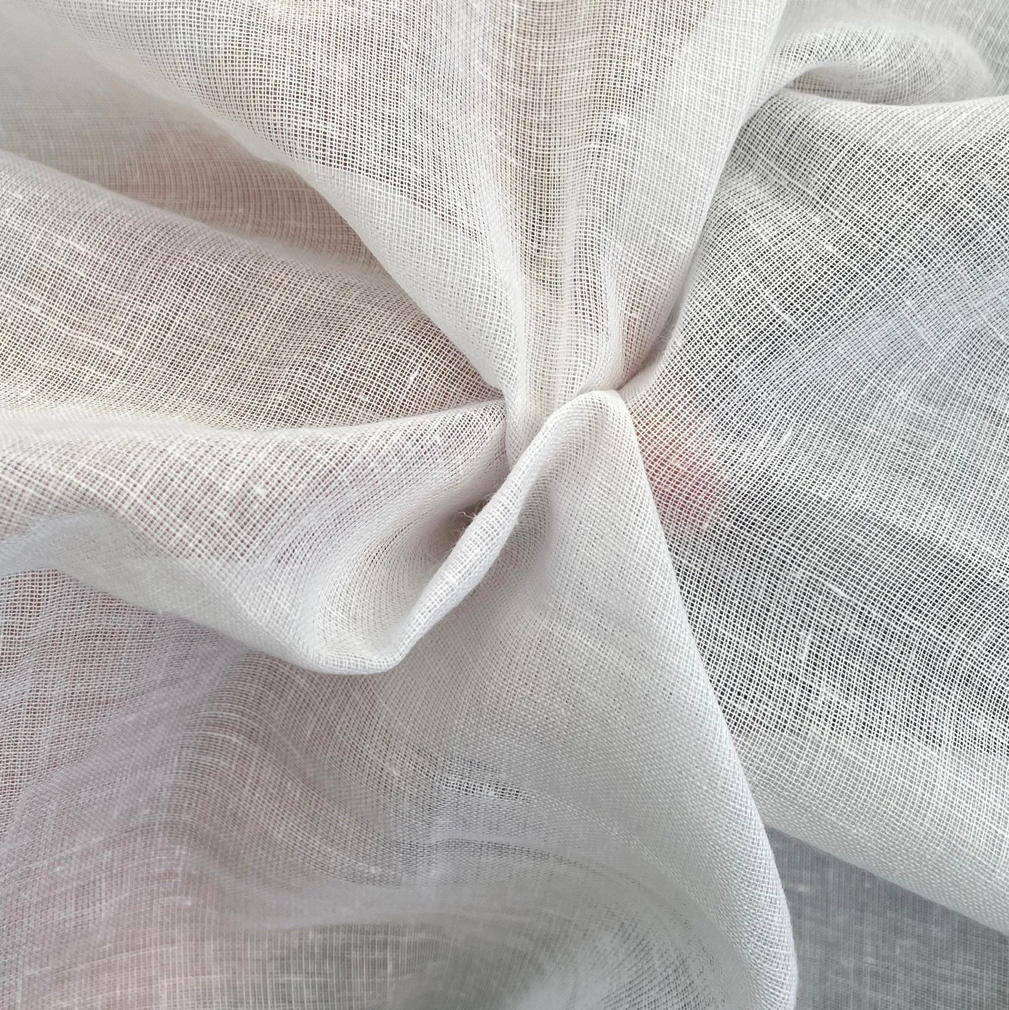 54" 100% Pima Cotton Voile See Through Sheer & Light Woven Fabric By the Yard