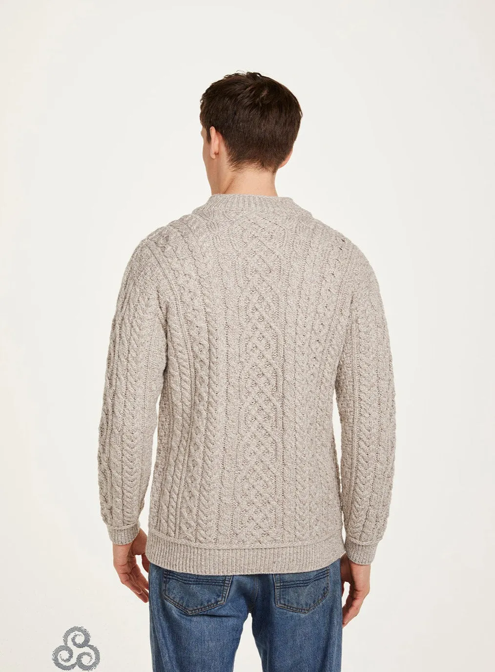 Aran - Half Zip Sweater - Oat