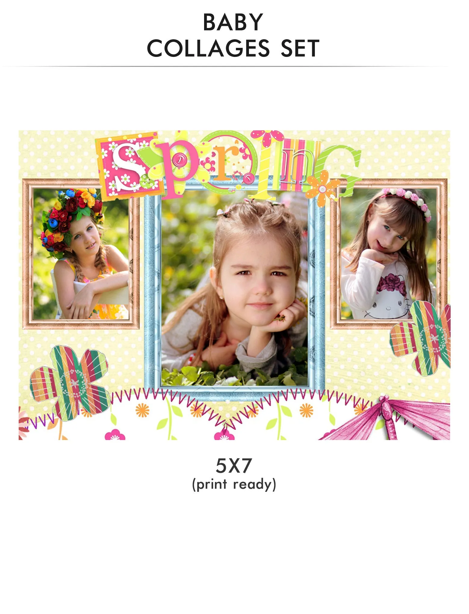 Baby Collage Set - Spring