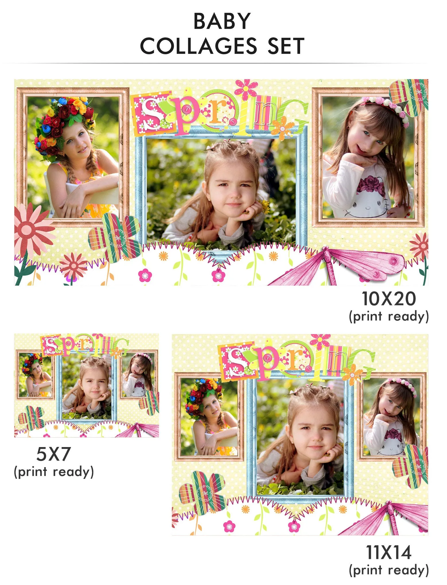 Baby Collage Set - Spring