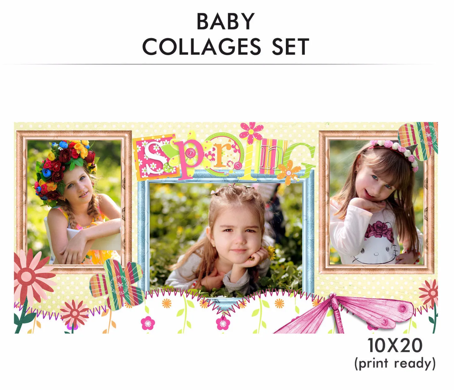 Baby Collage Set - Spring