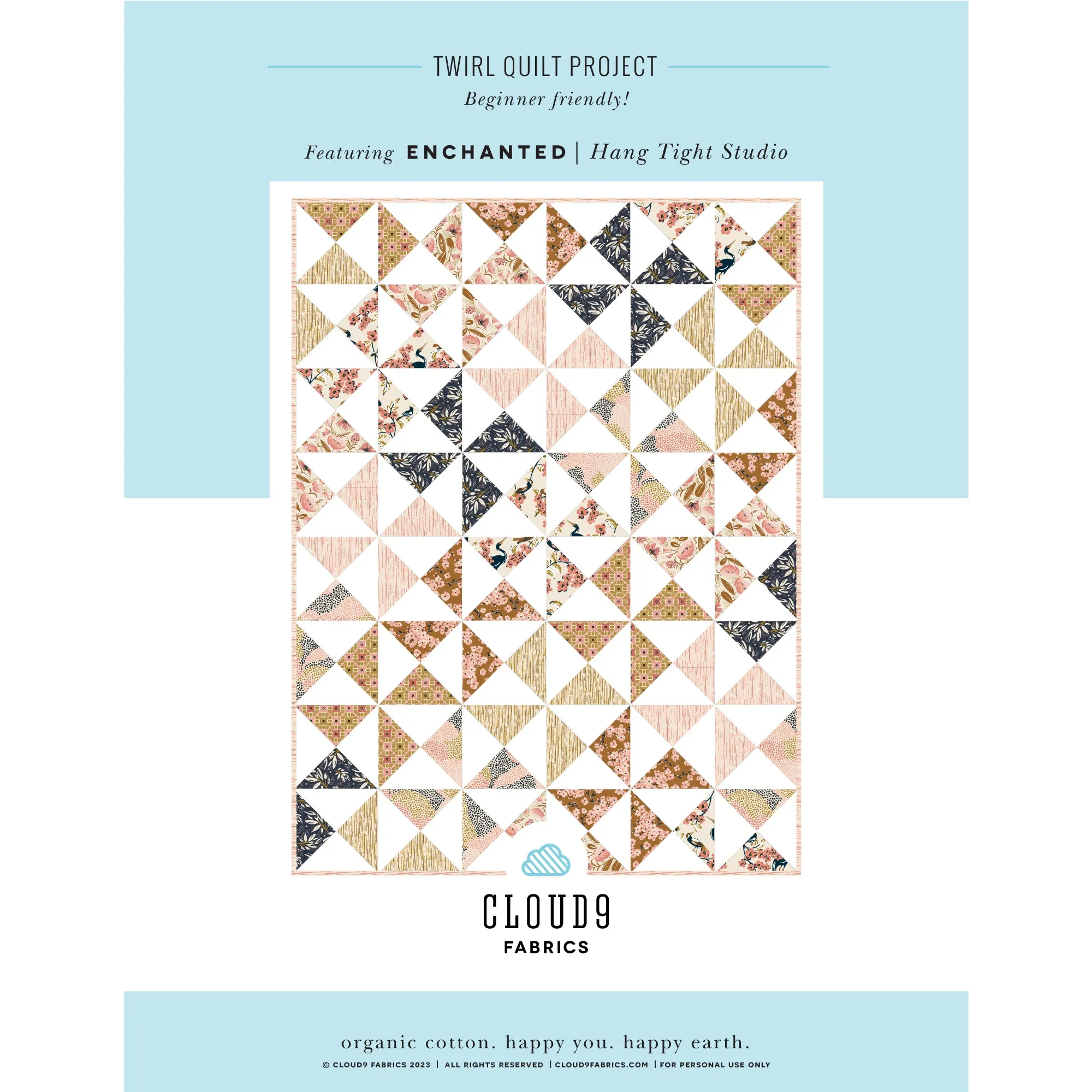 Bird Watching - Enchanted - Hang Tight Studios - Cloud 9 Fabrics - Poplin