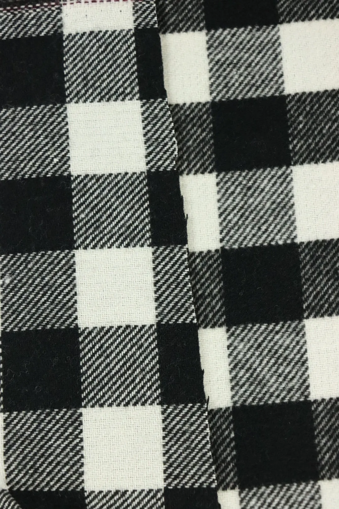 Black & Ivory 1" Buffalo Check Mid-Weight Woven Wool