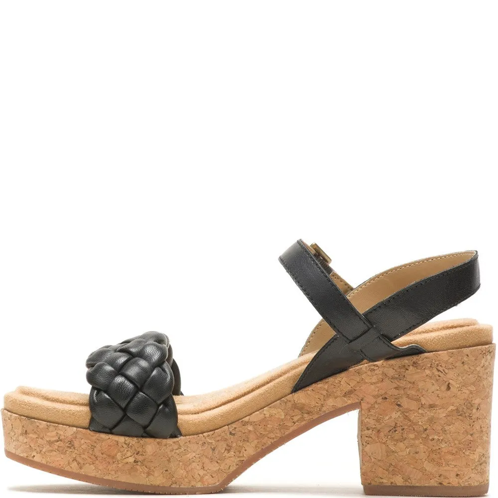 Black Poppy Quarter Strap Sandals