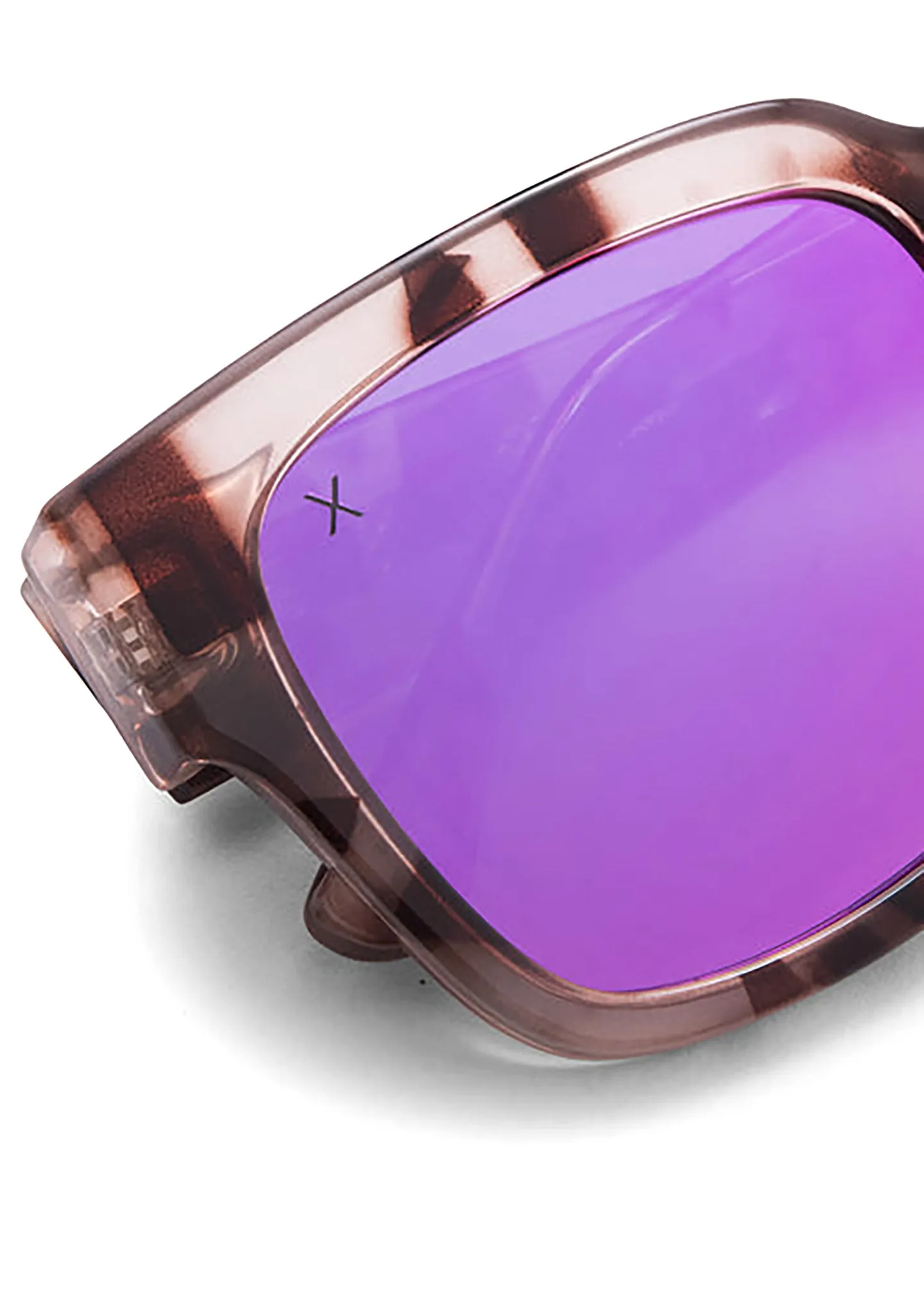 Brea Sunglasses in Light Tortoise/Pink Mirror