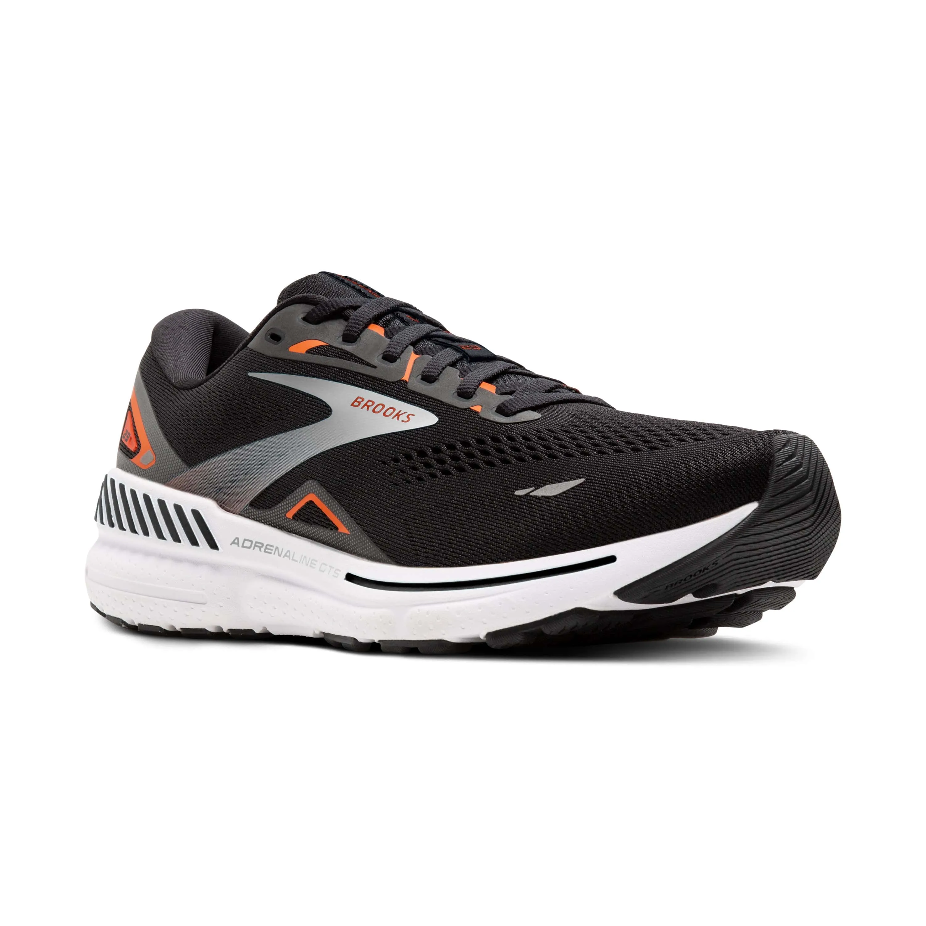 Brooks Adrenaline GTS 23 Men's Running Shoes AW24 Black/Mandarin Red/Blue