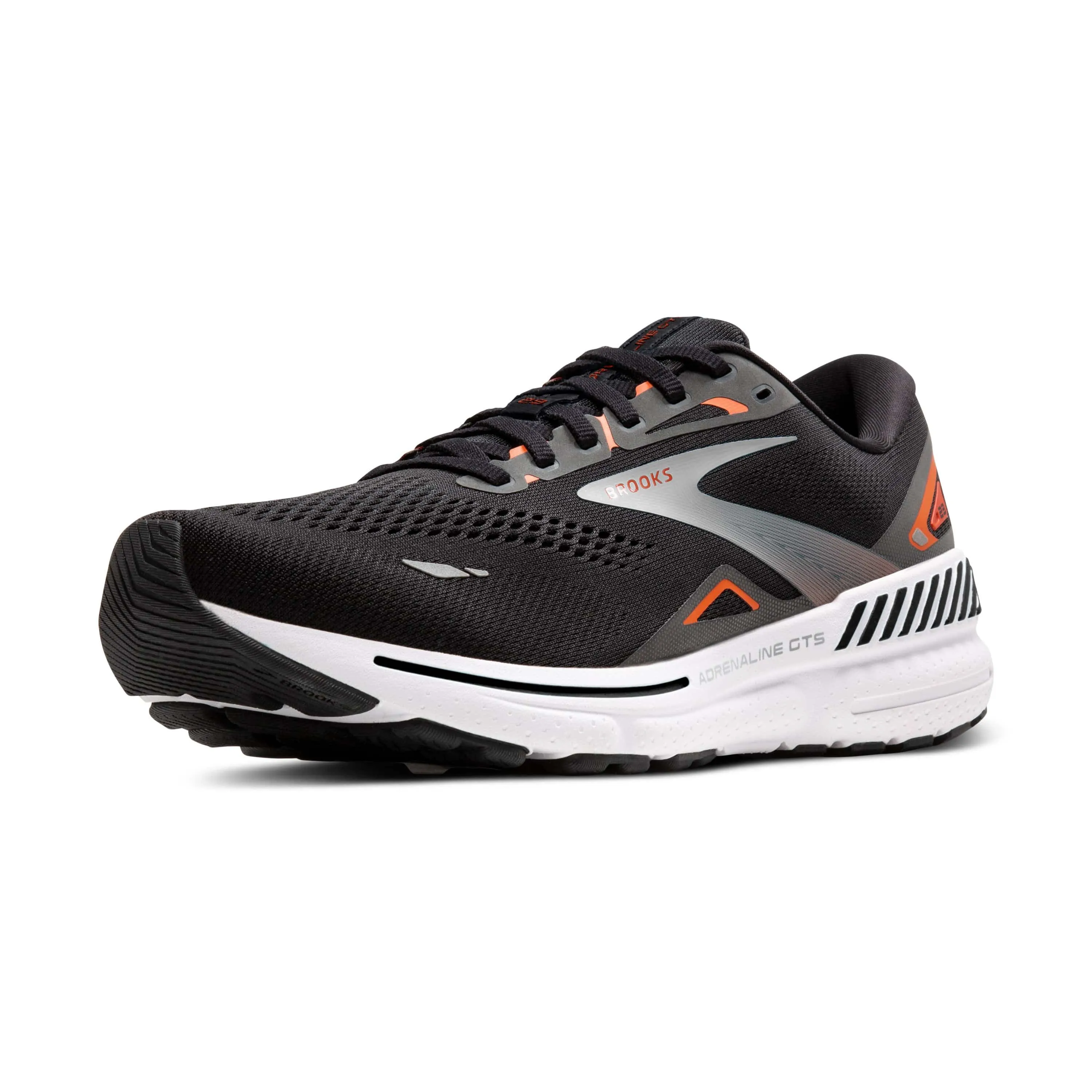 Brooks Adrenaline GTS 23 Men's Running Shoes AW24 Black/Mandarin Red/Blue