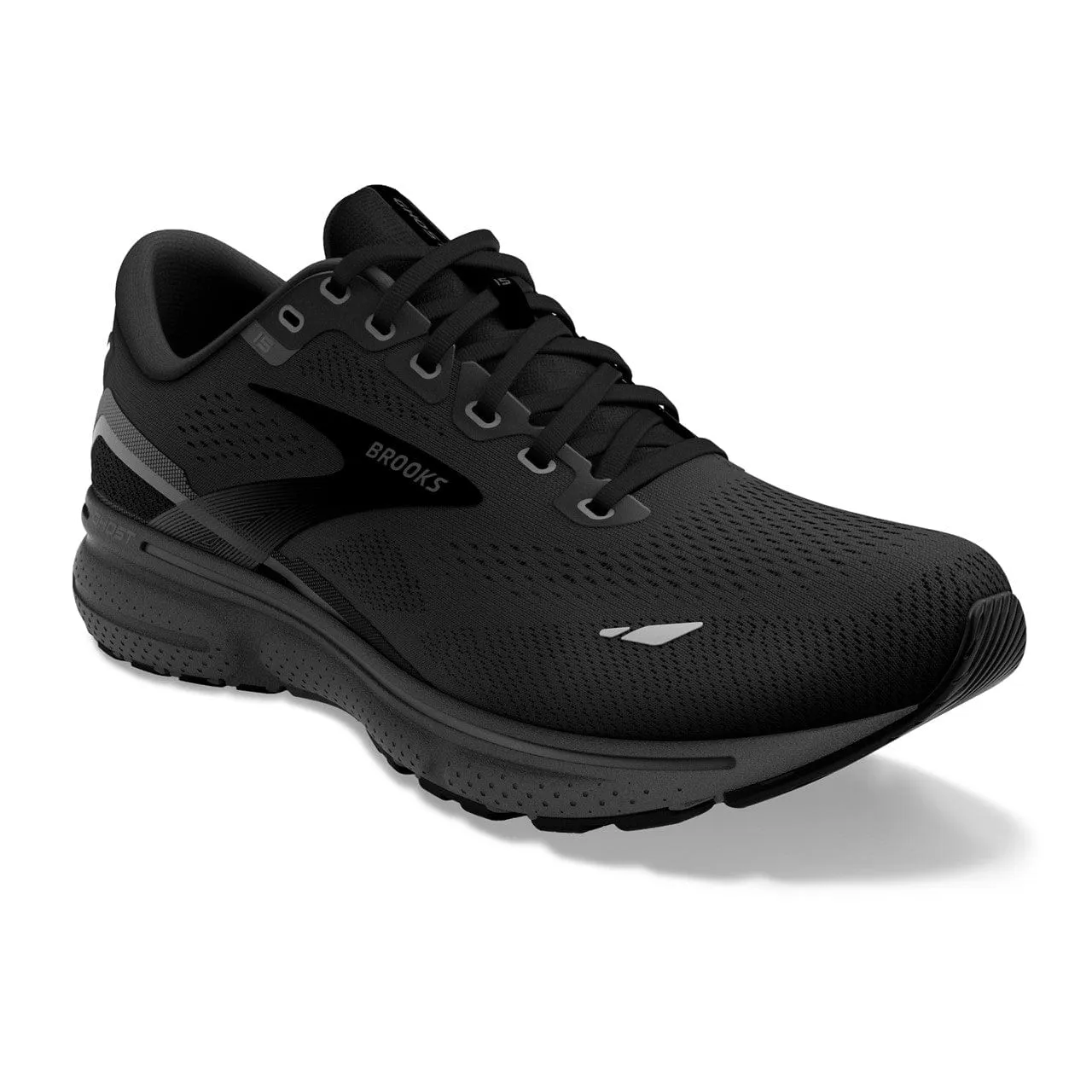 Brooks Ghost 15 (Womens) - Black/Black/Ebony