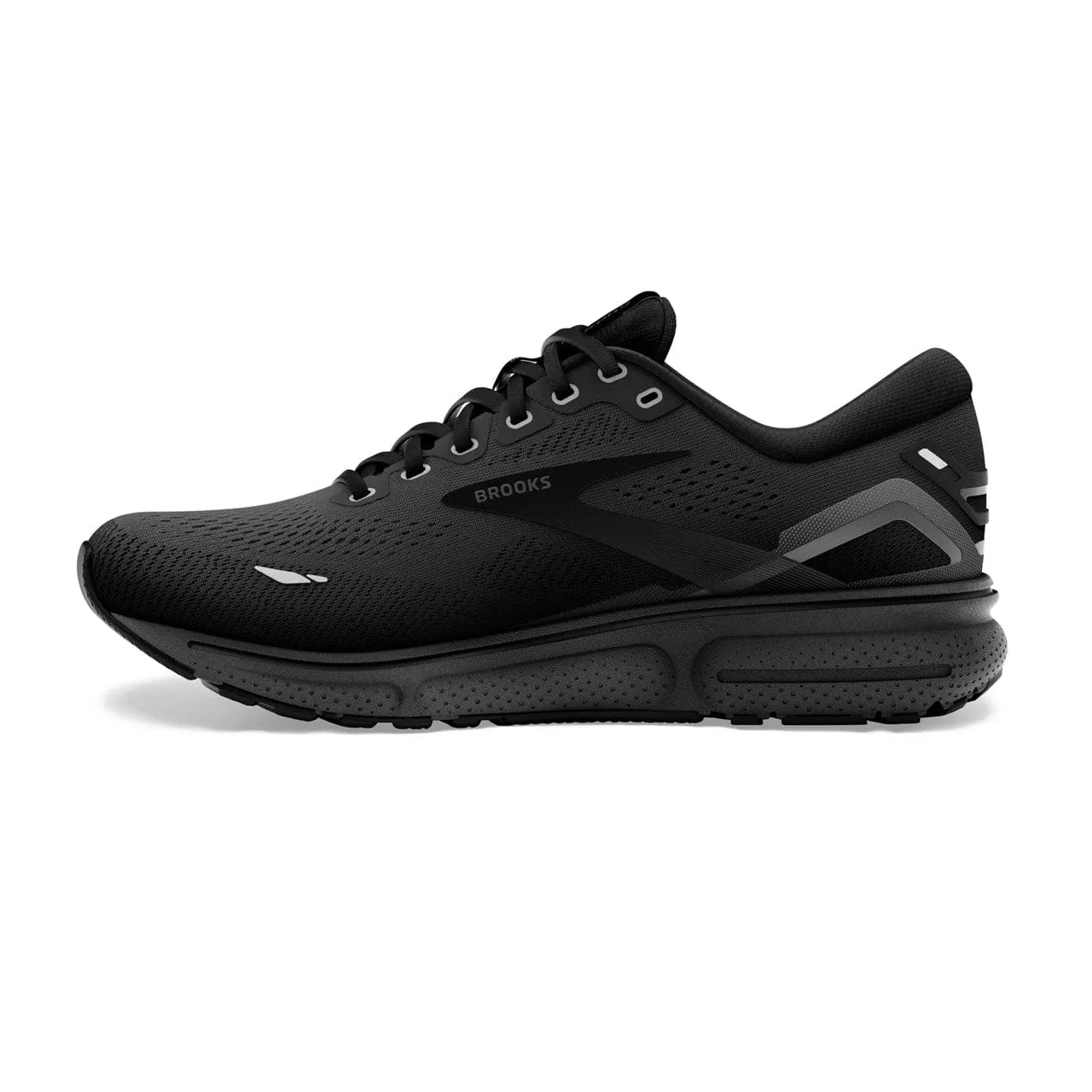 Brooks Ghost 15 (Womens) - Black/Black/Ebony