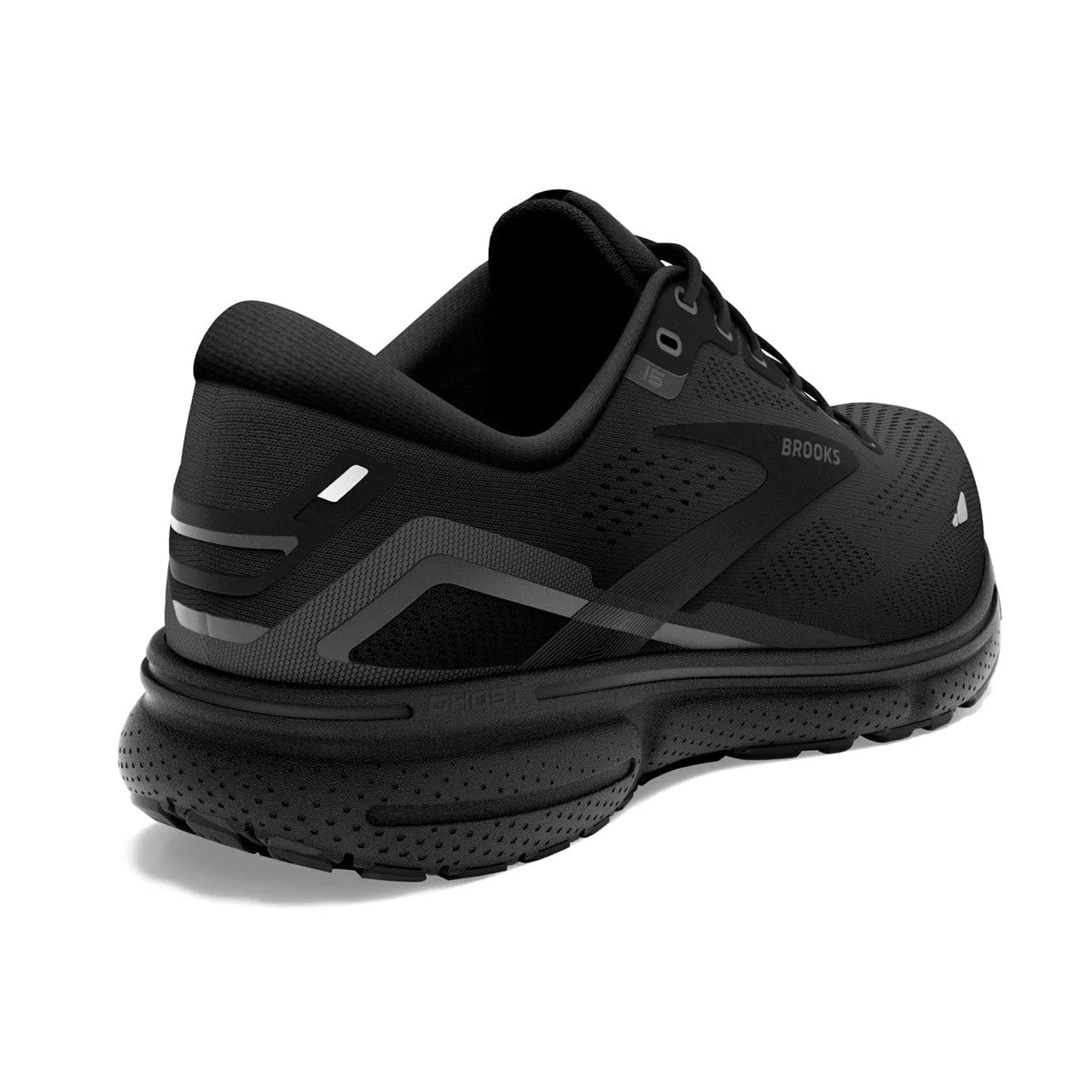 Brooks Ghost 15 (Womens) - Black/Black/Ebony