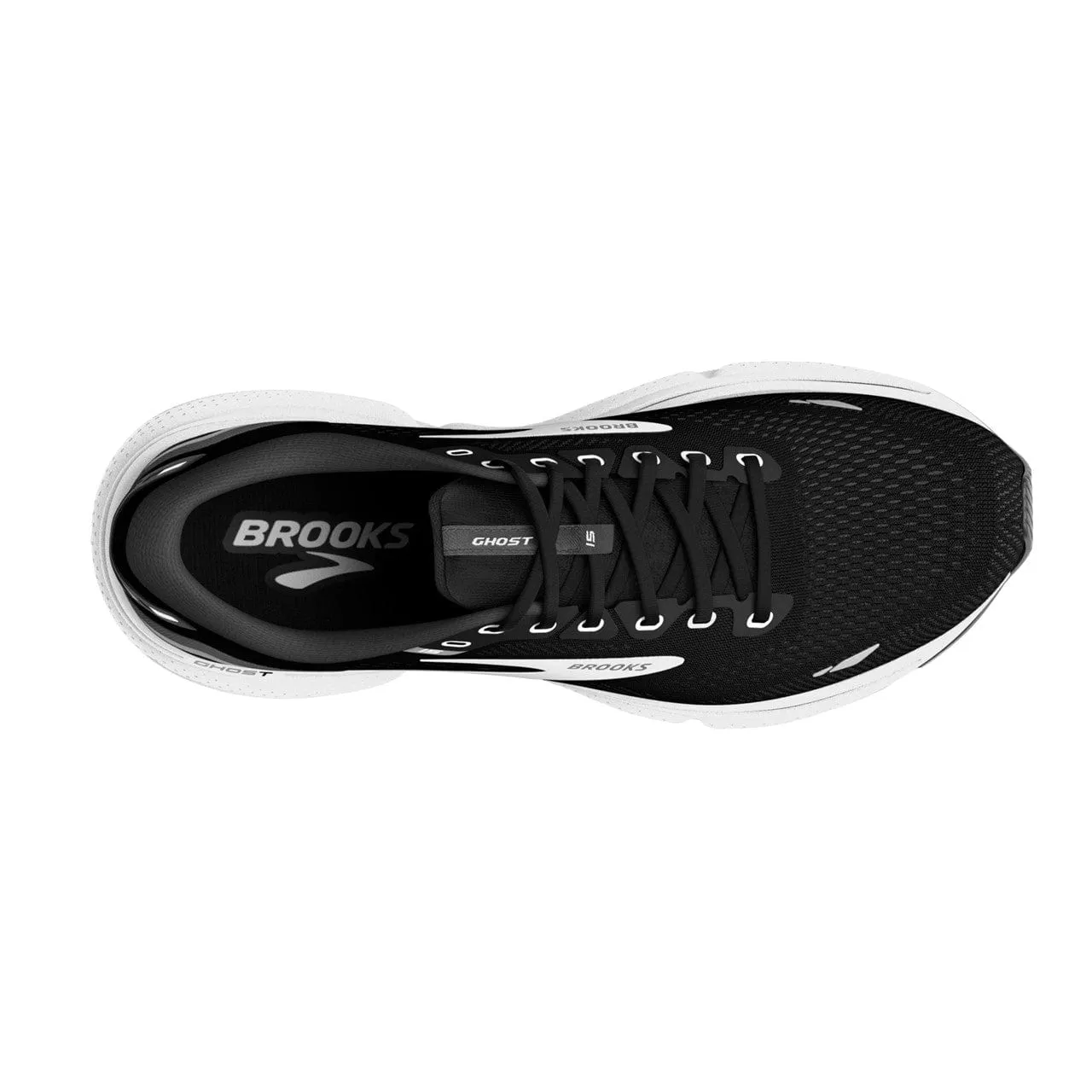 Brooks Ghost 15 (Womens) - Black/Blackened Pearl/White