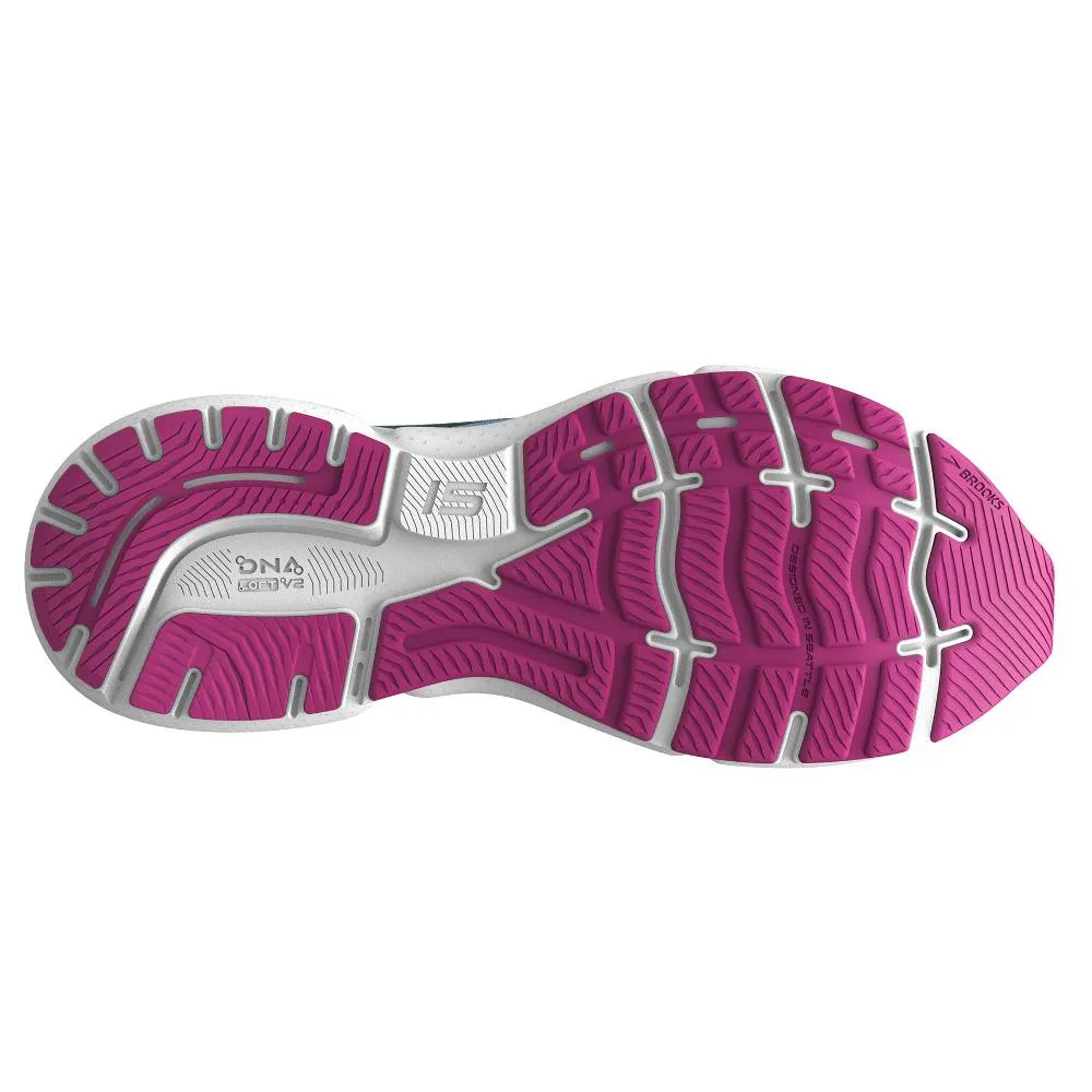 Brooks Ghost 15 (Womens) - Blue Bell/Black/Pink