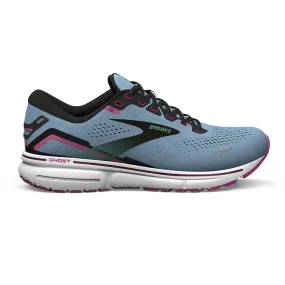 Brooks Ghost 15 (Womens) - Blue Bell/Black/Pink