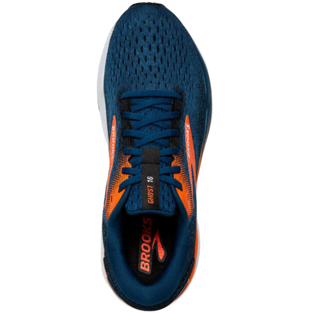 Brooks Ghost 16 (Blue Opal/Black/Nasturtium) - Men's