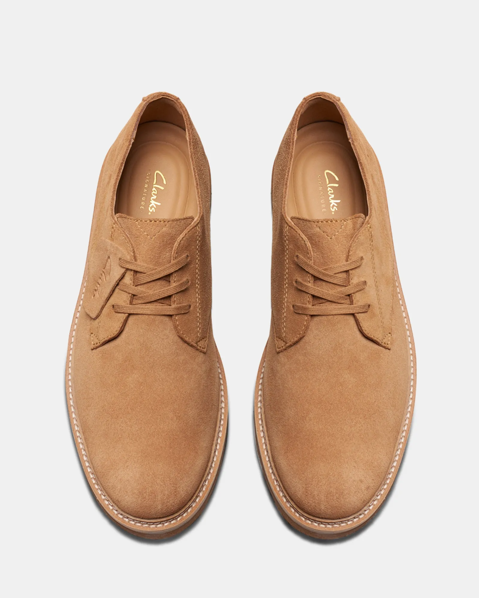 Clarkdale Derby Light Tan Suede