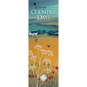 Country Days Slimline Calendar 2025