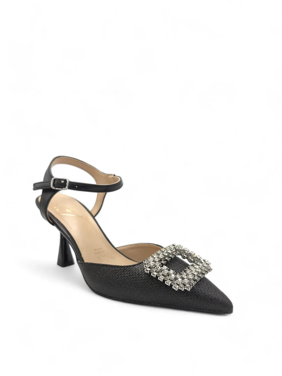 Dona Ankle Strap Pointed Pump