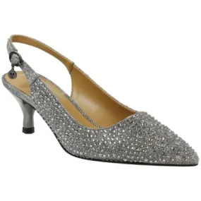 FERRYANNE-PEWTER GLITTER/RHINESTONES | L'AMOUR DES PIEDS