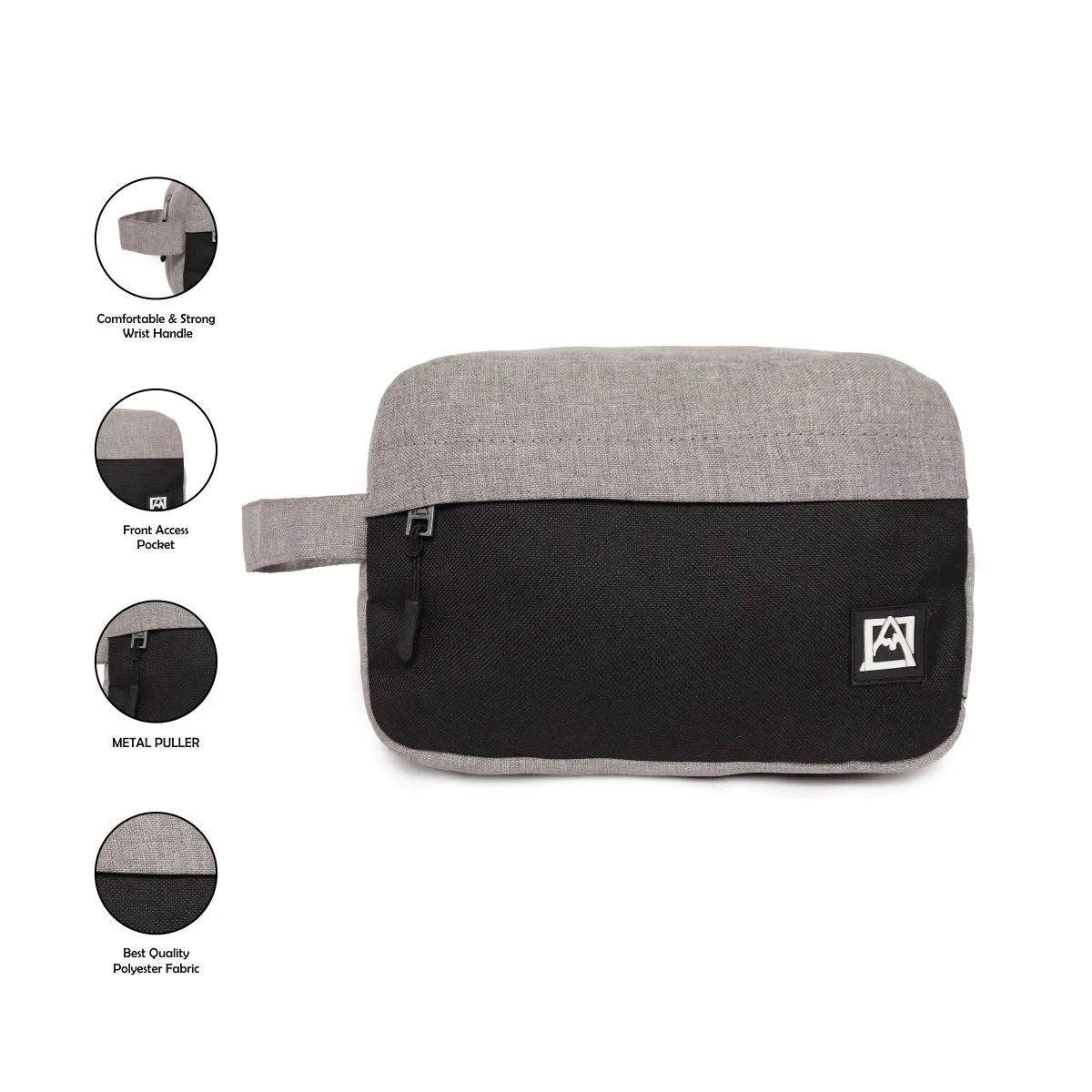 Grey/Black Makeup Kit/Travel Organizer  Pouch/Cosmetics Case