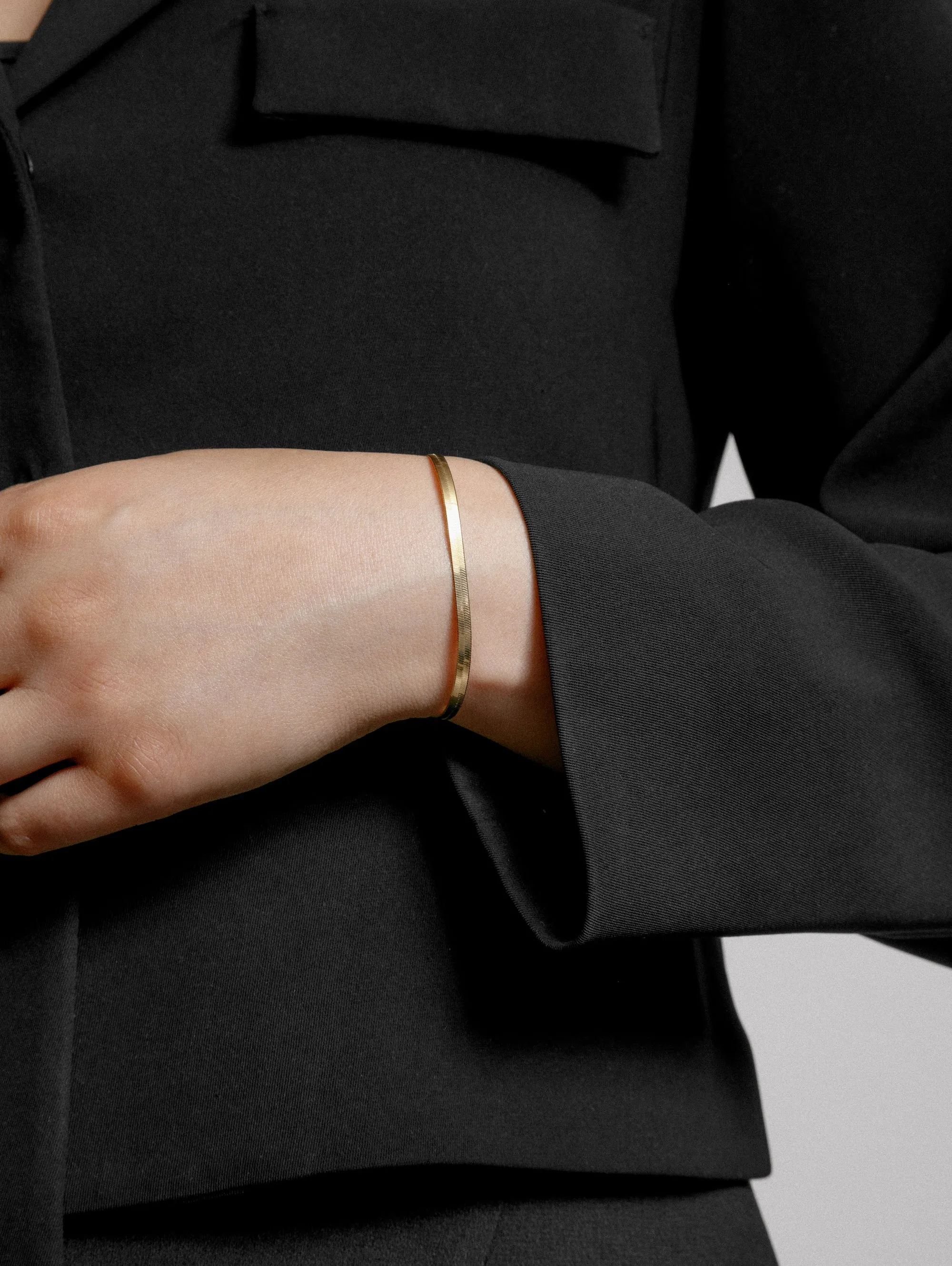 Herringbone Bracelet in Gold