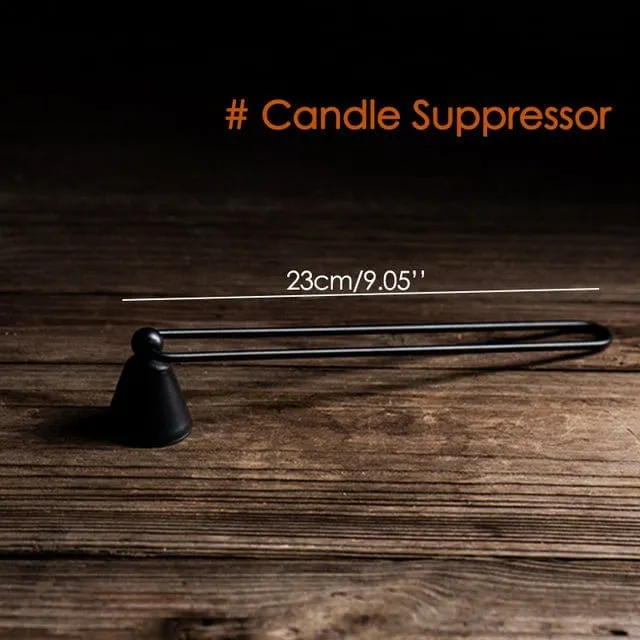 Iron Handle Candlestick Holder