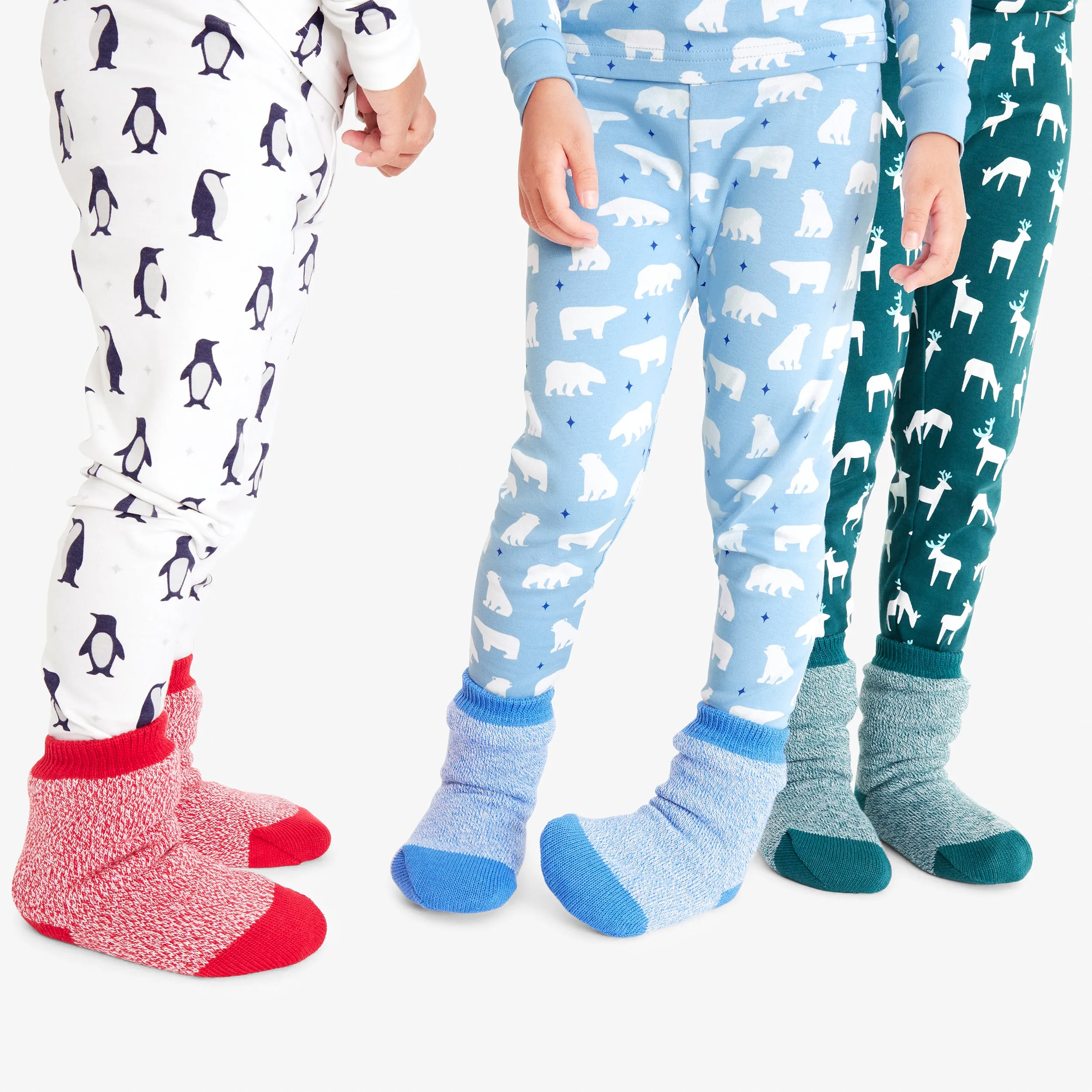 Kids organic PJ pant in bear hugs