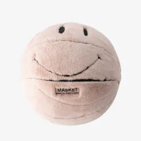 Market Smiley Sherpa Basketball Pillow