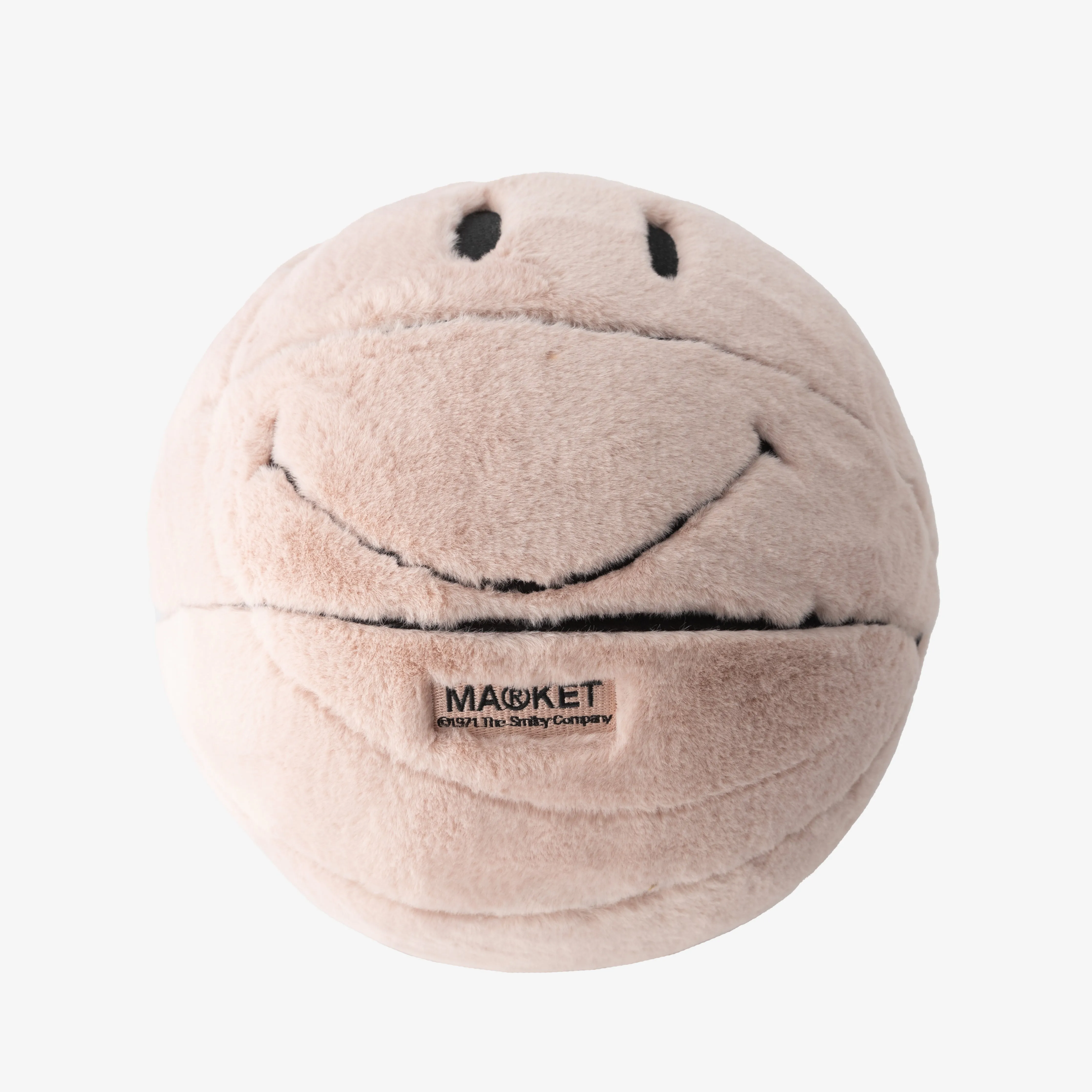 Market Smiley Sherpa Basketball Pillow