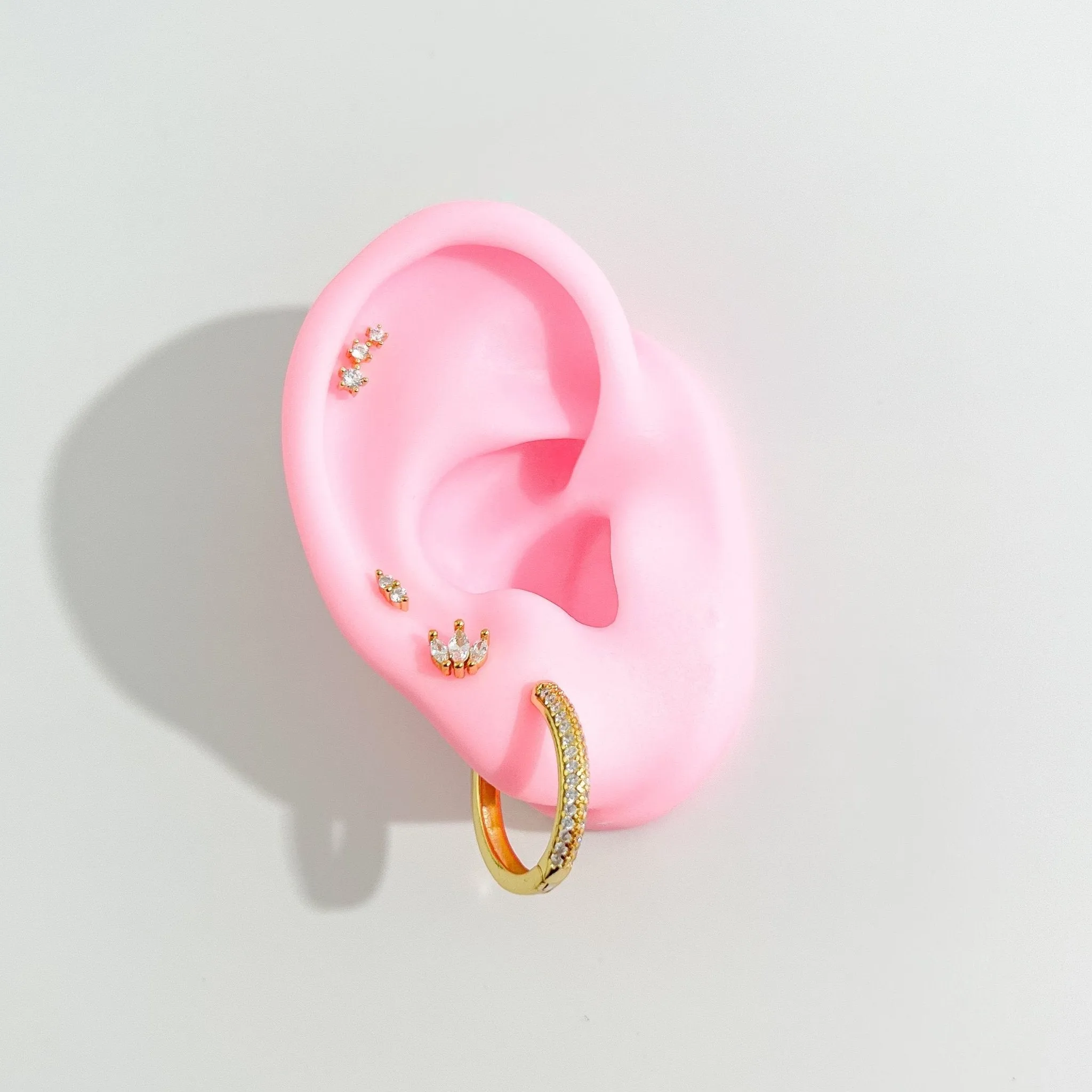 Marquise Threadless Flat Back Studs