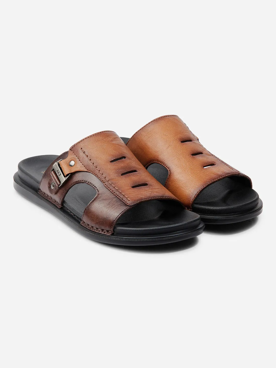 Men Tan-Brown Sandal / Slipper (ID4222)