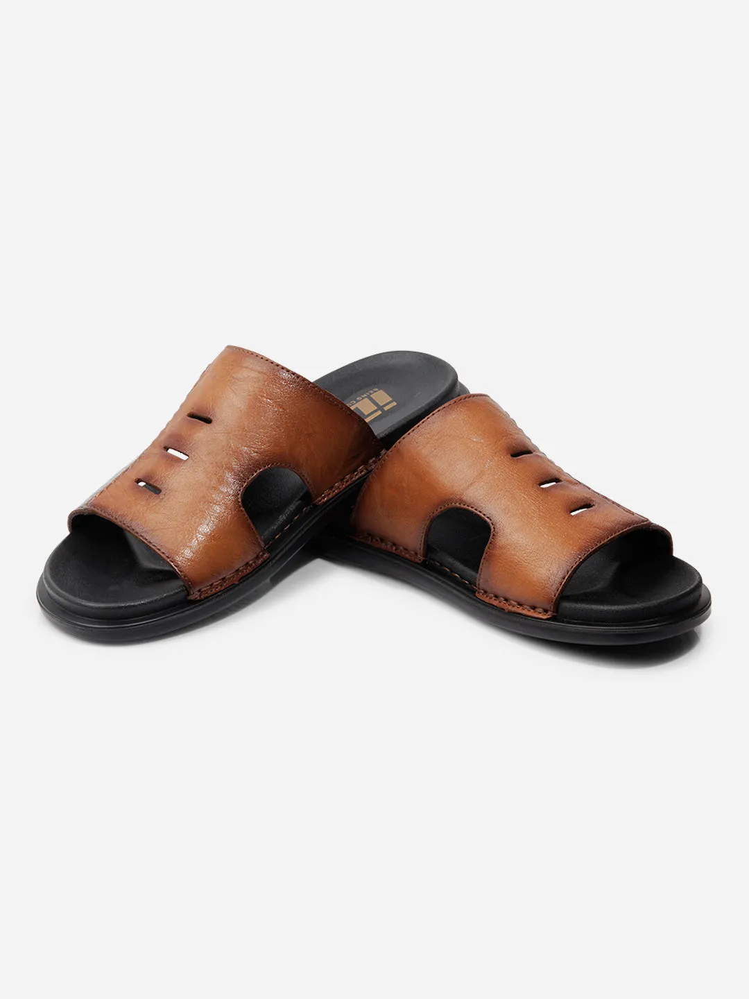 Men Tan-Brown Sandal / Slipper (ID4222)