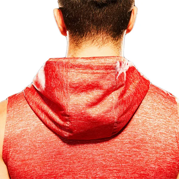 Mens Fashion Zip Up Fitness Running Hooded Vest