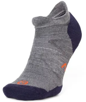 Moggans Lightweight Merino No Show Sock in Grey