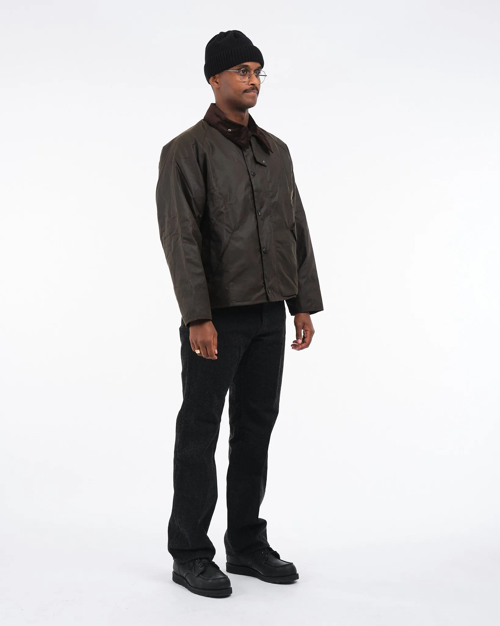 OS Transport Wax Jacket Olive