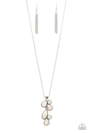 Paparazzi Wild Bunch Flair - White Necklace