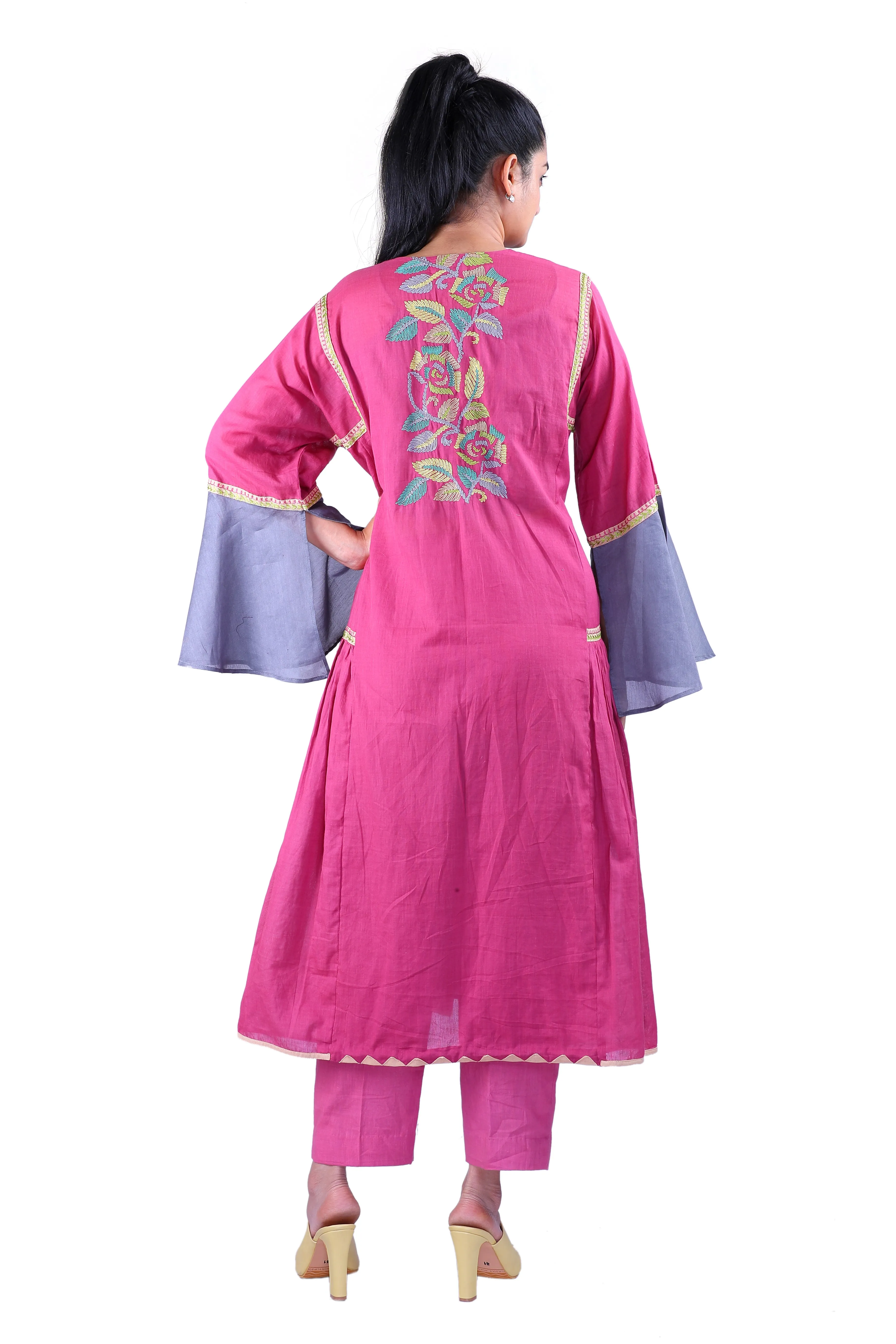 Pink  kurta