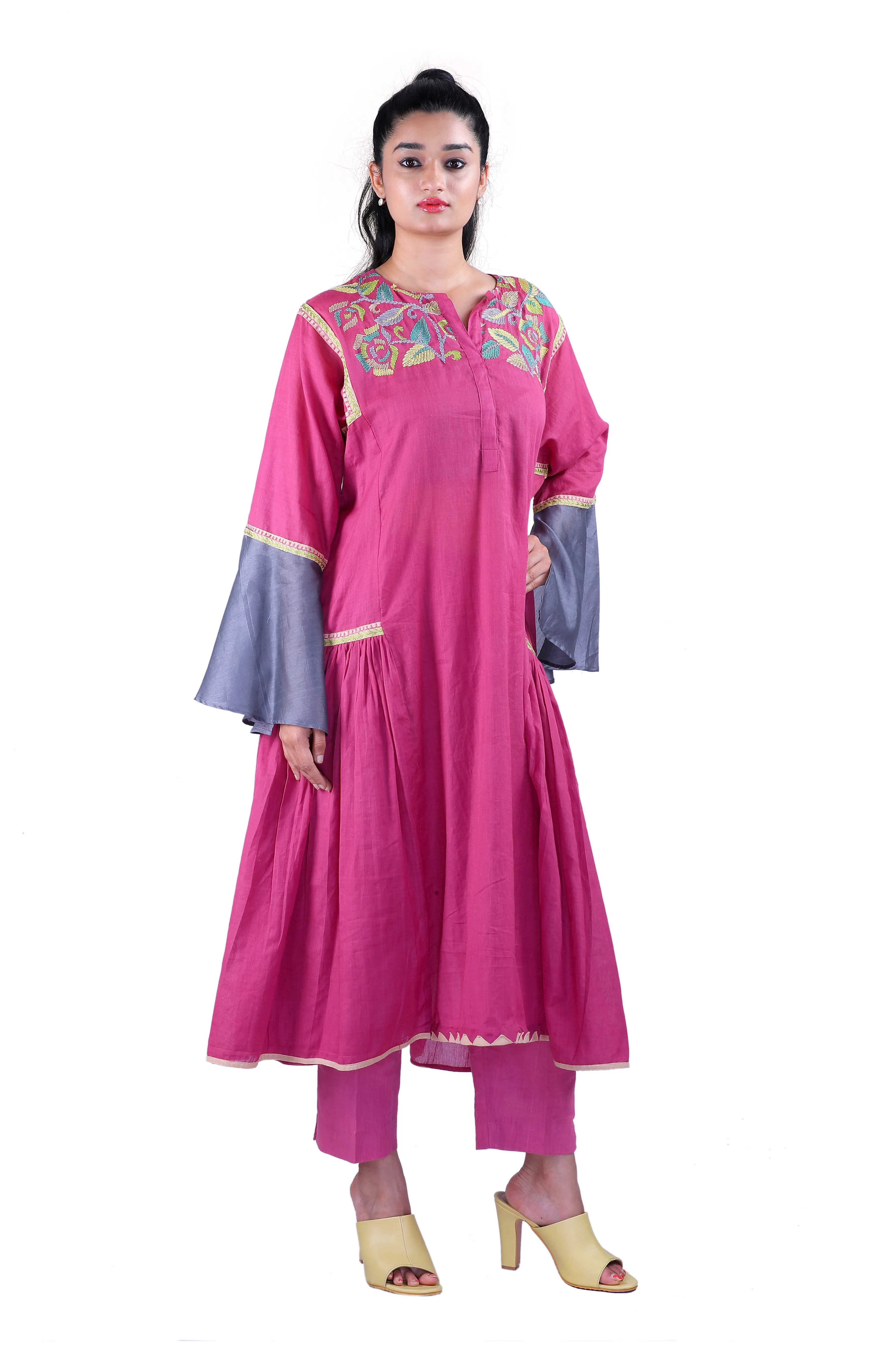 Pink  kurta