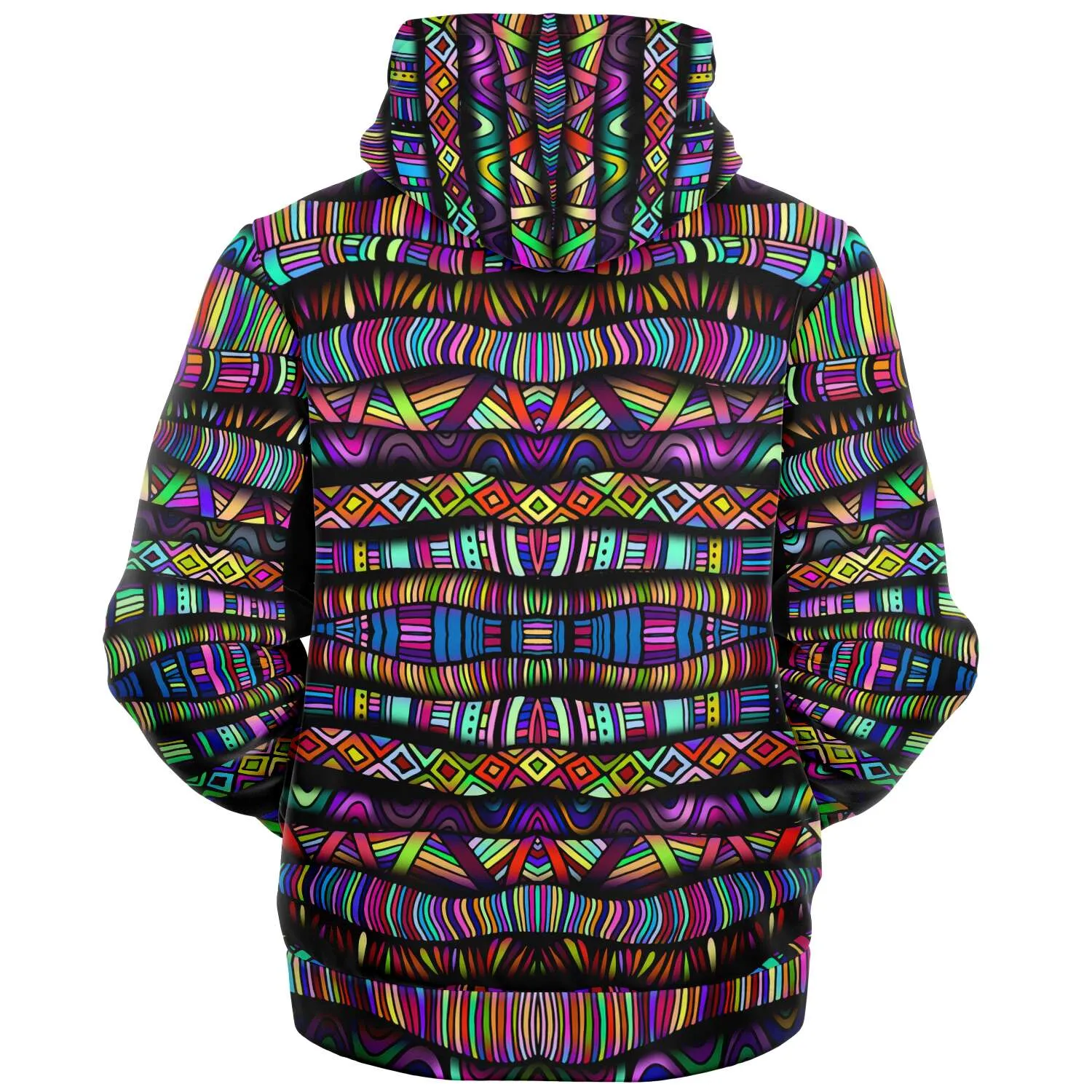 Rainbow Tribe Microfleece Zip-up Hoodie