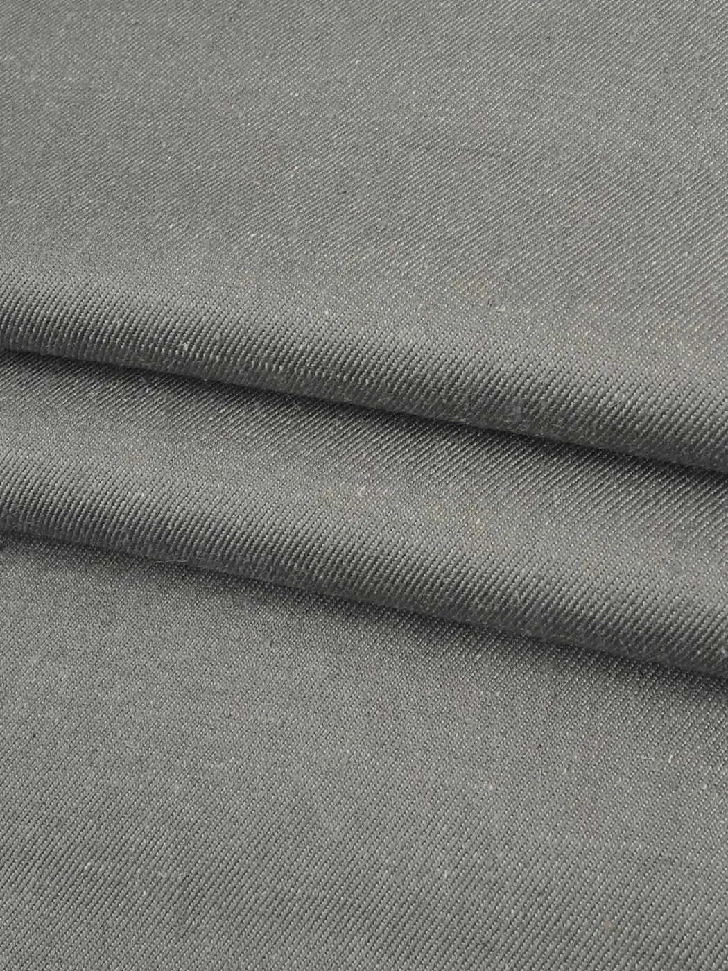 Recycled Poly & Hemp Mid-Weight Stretch Twill Fabric ( HP13448 )