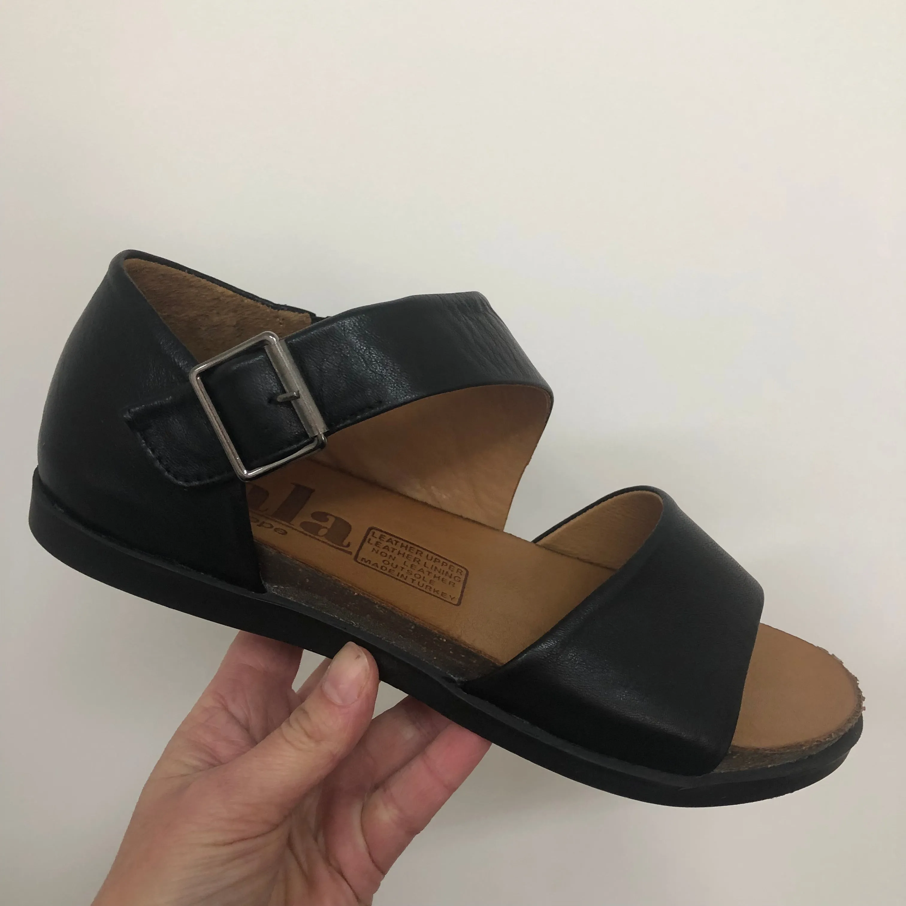 Sala Luna ~ Black ~ Coconut Tan ~ Leather