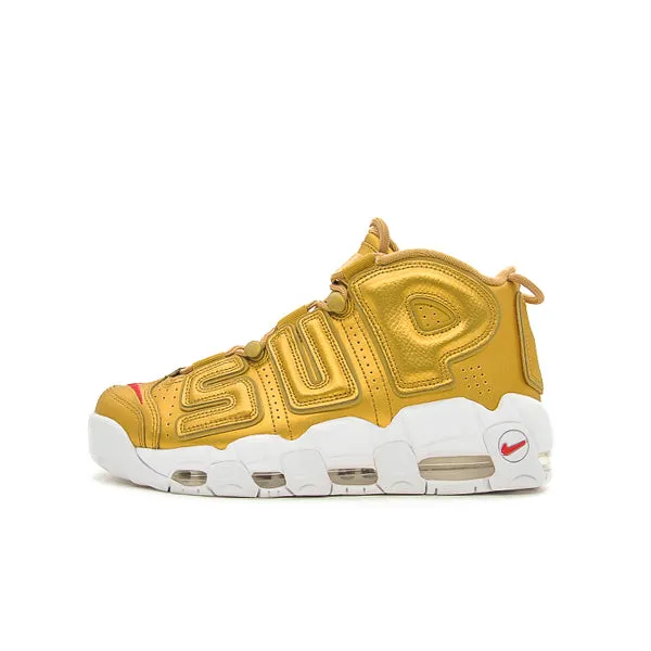 SUPREME X NIKE AIR MORE UPTEMPO SUPTEMPO GOLD FW17