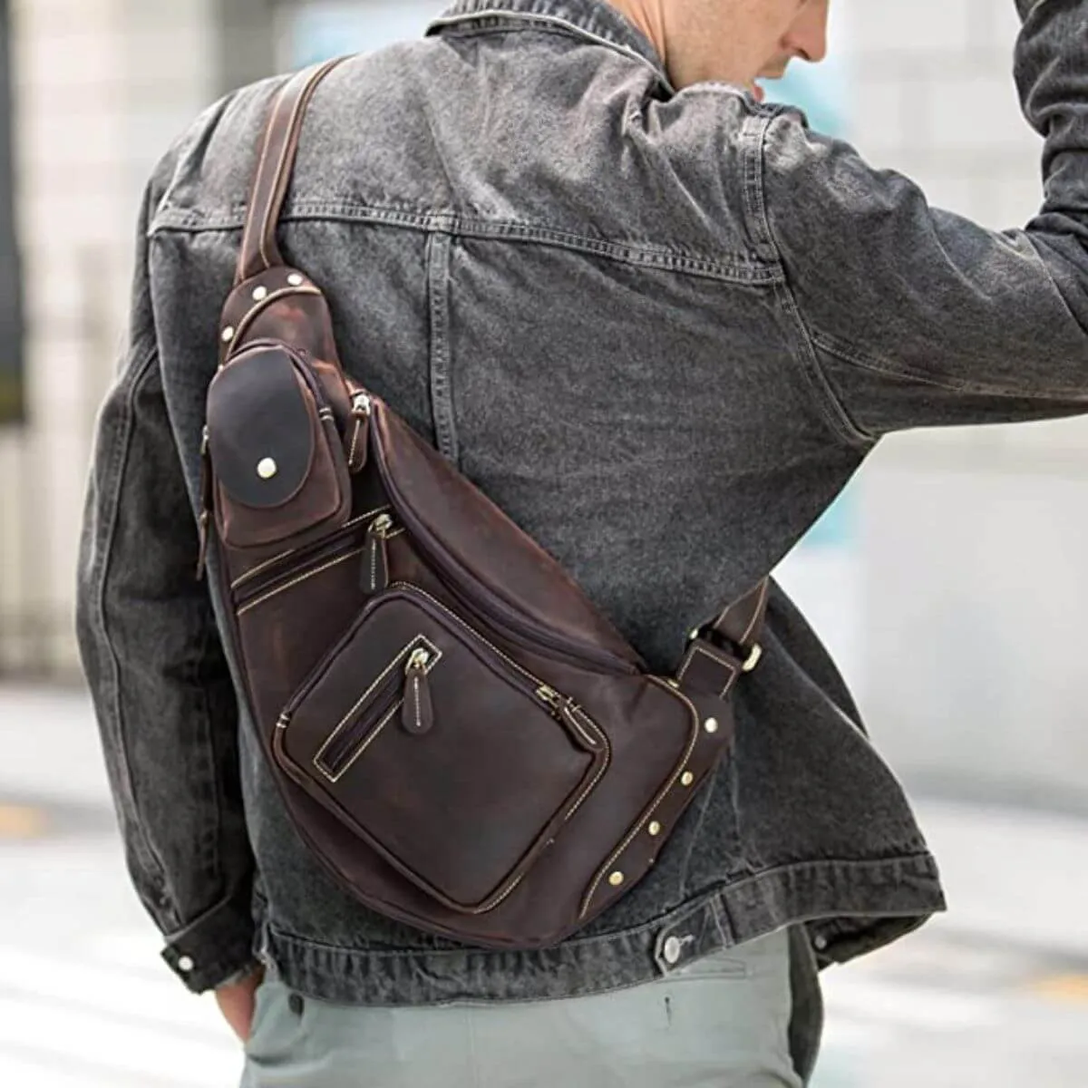 The Desert Trails - Mens Crossbody Sling Bag