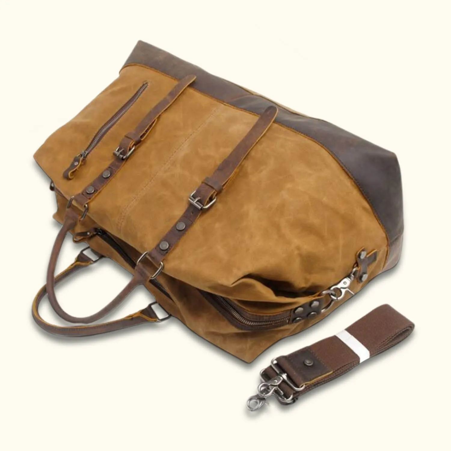 The Traveler's Haven - Waxed Canvas Carry on Bag