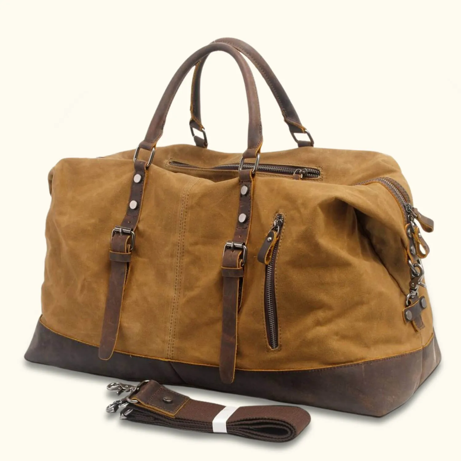 The Traveler's Haven - Waxed Canvas Carry on Bag