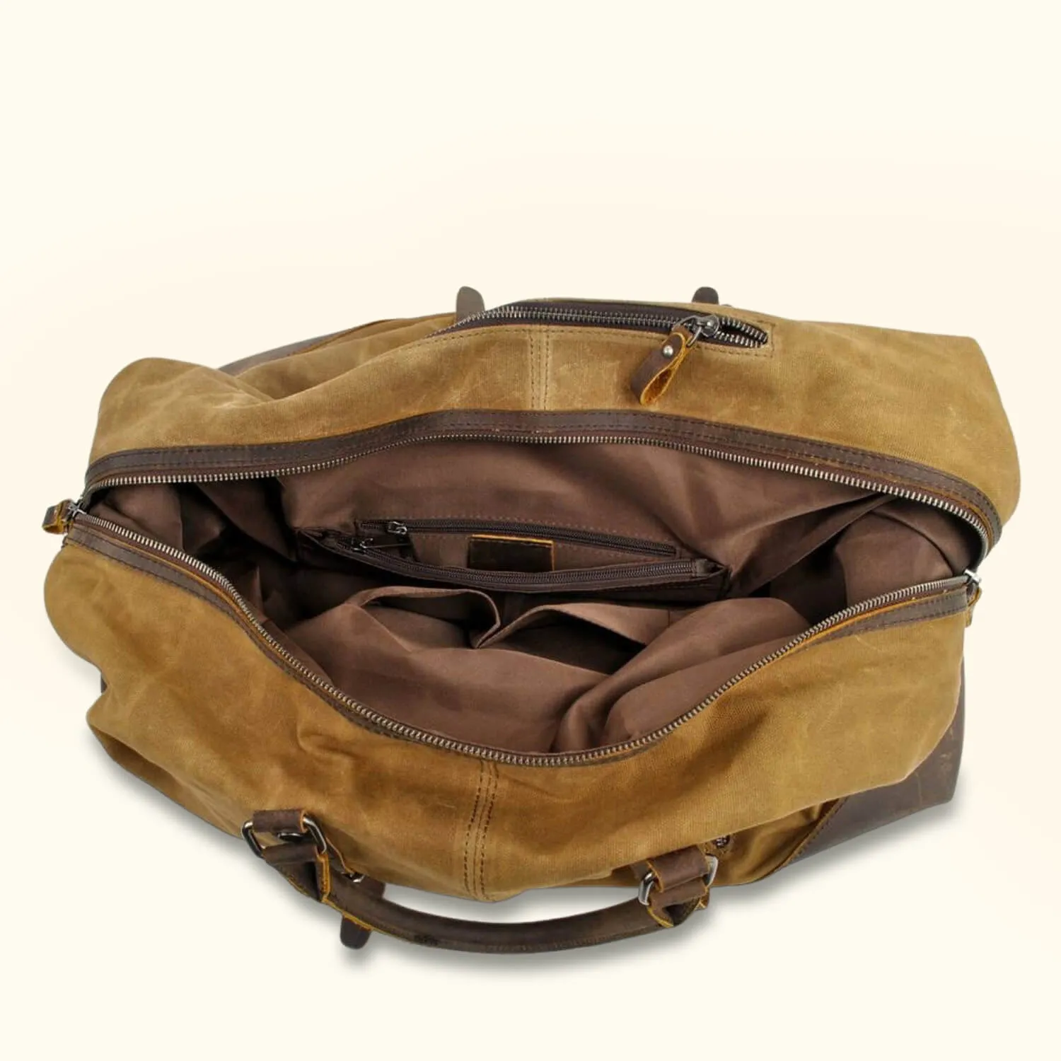 The Traveler's Haven - Waxed Canvas Carry on Bag