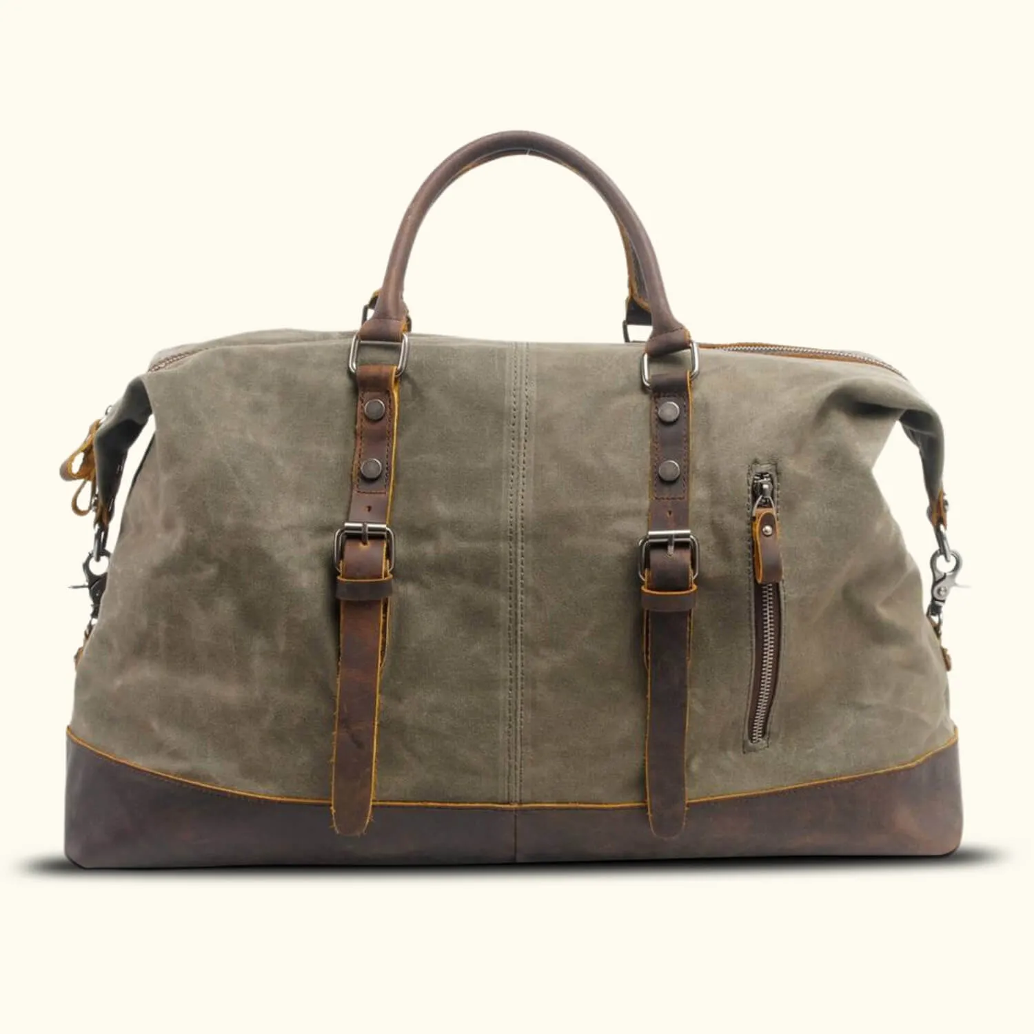 The Traveler's Haven - Waxed Canvas Carry on Bag