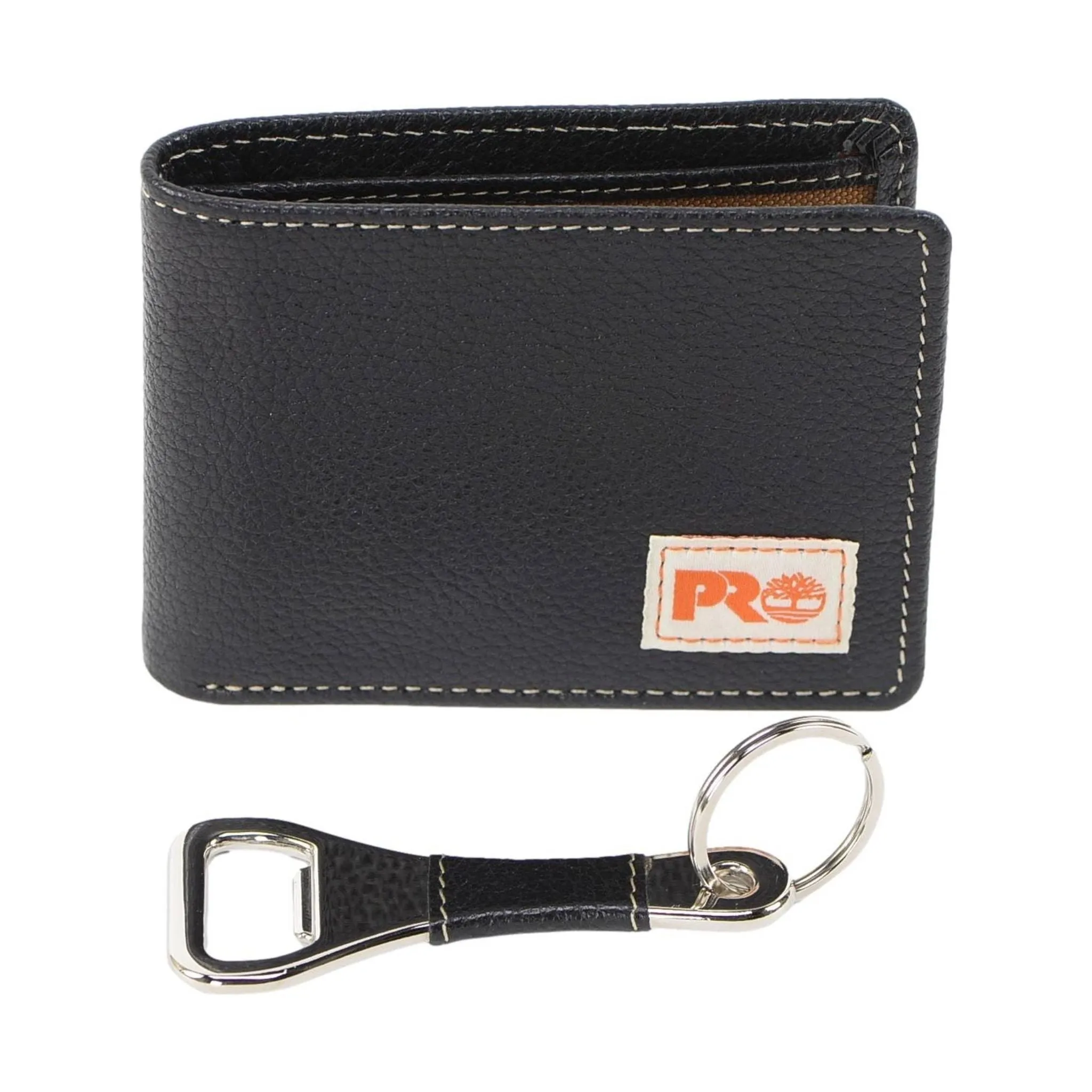 Timberland Pro Leather Bifold With Bottle Opener - Black